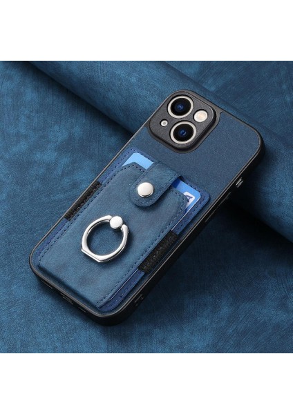 IPhone 14 Için Kılıf Artı Manyetik Araç Montaj Halkası Tutucu Standı Crad Yuvası (Yurt Dışından)