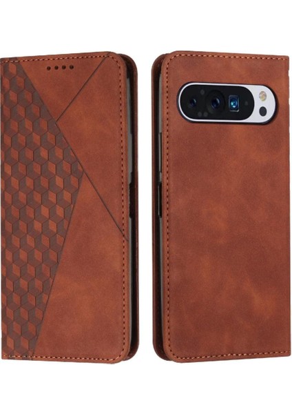 Google Piksel 9 Pu Deri Kart Ekleme Kickstand Cüzdan Için Flip Case (Yurt Dışından)