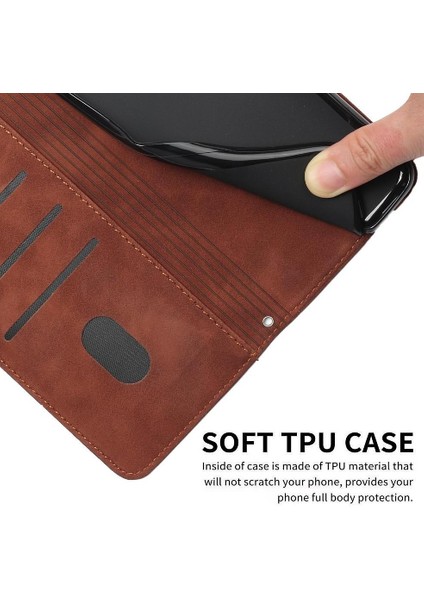 Tecno Pova 6 Neo Aşk Cüzdan Için Flip Case Yan Toka Pu Deri Kart (Yurt Dışından)