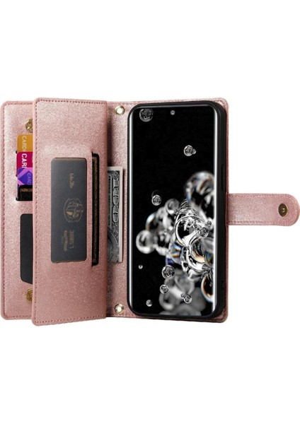 Samsung Galaxy S20 Ultra Çok Fonksiyonlu Kart Yuvaları Cüzdan Için Flip Case (Yurt Dışından) modelleri