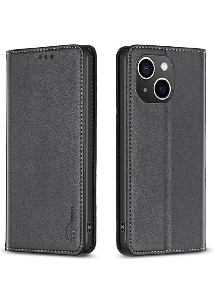 IPhone 15 Için Flip Case Artı Çok Renkli Pu Deri Çoklu Kart Yuvası Cüzdan (Yurt Dışından)