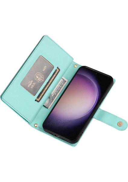 Samsung Galaxy S23 Bilek Kayışı Çok Fonksiyonlu Kart Yuvaları Için Flip Case (Yurt Dışından) indirimleri