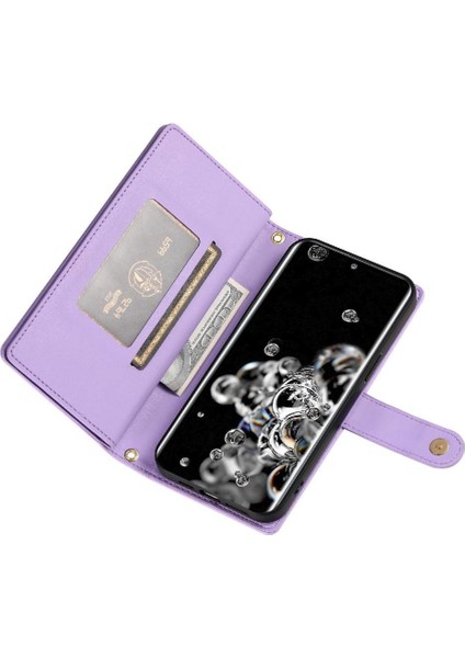 Samsung Galaxy S20 Ultra Çok Fonksiyonlu Kart Yuvaları Cüzdan Için Flip Case (Yurt Dışından) indirimleri