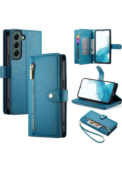 Samsung Galaxy S22 Cüzdan Bölmesi Çok Fonksiyonlu Kart Için Flip Case (Yurt Dışından)