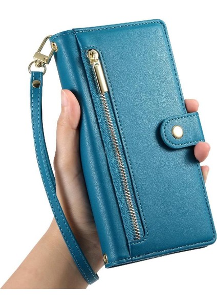 Samsung Galaxy S22 Cüzdan Bölmesi Çok Fonksiyonlu Kart Için Flip Case (Yurt Dışından) fırsatları
