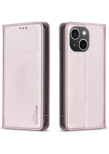 IPhone 15 Için Flip Case Artı Çok Renkli Pu Deri Çoklu Kart Yuvası Cüzdan (Yurt Dışından)