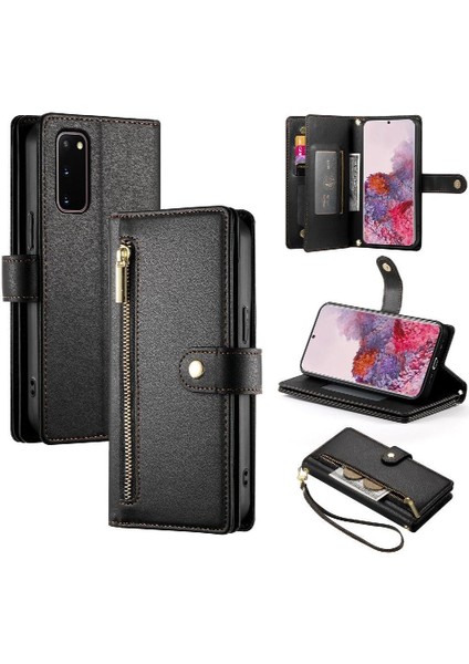 Samsung Galaxy S20 Kickstand Cüzdan Bölmesi Kart Yuvaları Için Flip Case (Yurt Dışından) indirimleri