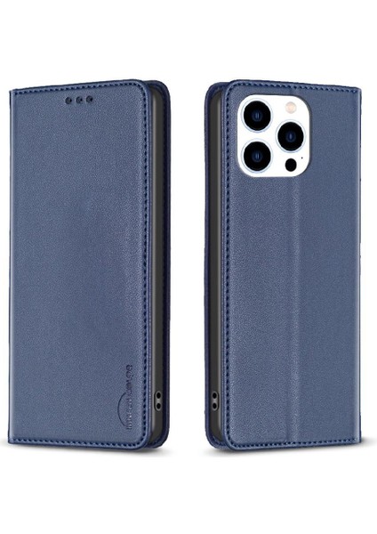 IPhone 15 Pro Iş Için Flip Case Çok Renkli Çoklu Kart Yuvası Pu Cüzdan (Yurt Dışından)