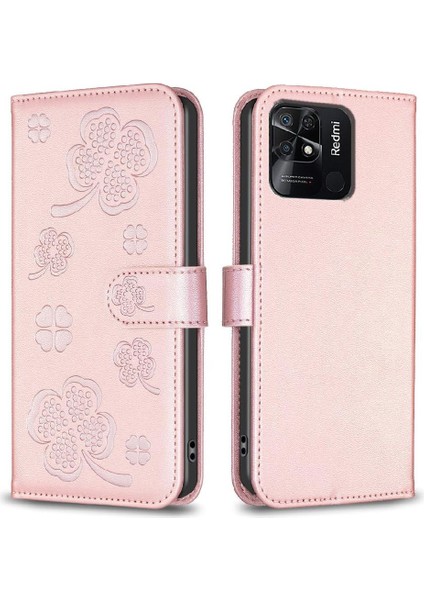 Xiaomi Redmi 10C Çok Renkli Pu Deri Cüzdan Kart Yuvaları Için Flip Case (Yurt Dışından)