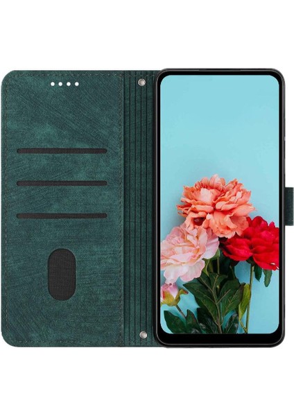 Google Piksel 9 Pro Kickstand Kart Ekleme Pu Deri Için Flip Case (Yurt Dışından)
