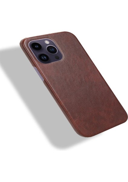 IPhone 15 Için Retro Durumda Pro Retro Anti Scratch Uyumluluk Lychee Kapak (Yurt Dışından)