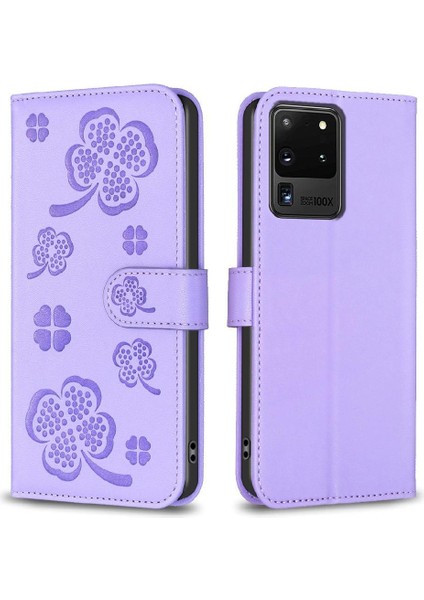 Samsung Galaxy S20 Ultra Çok Renkli Cüzdan Kart Yuvaları Pu Için Flip Case (Yurt Dışından)