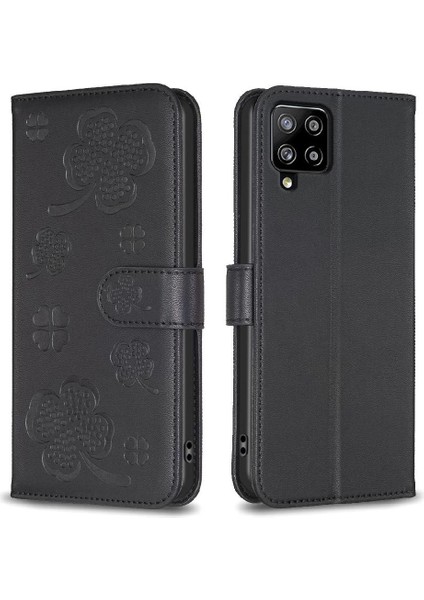 Samsung Galaxy Flip 5g Kart Yuvaları Için Flip Case Tutucu Kickstand Yonca Pu (Yurt Dışından)