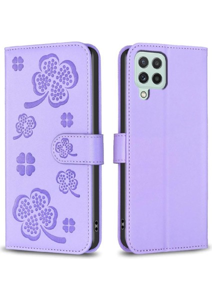 Samsung Galaxy A22 4g Çok Renkli Pu Deri Cüzdan Yonca Için Flip Case (Yurt Dışından) indirimleri