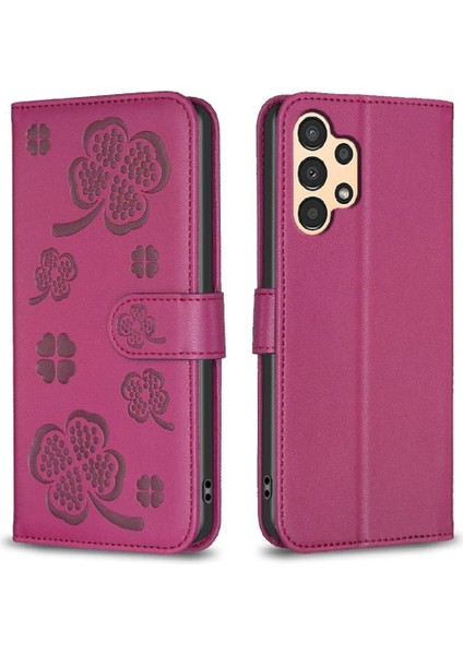 Samsung Galaxy A53 5g Çok Renkli Cüzdan Yonca Çiçek Kartı Için Flip Case (Yurt Dışından)