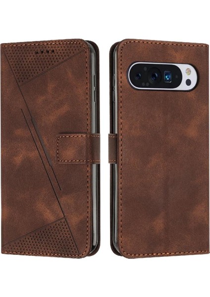 Google Piksel 9 Pro Kart Ekleme Kickstand Cüzdan Pu Deri Için Flip Case (Yurt Dışından)