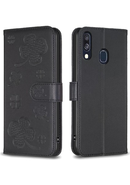 Samsung Galaxy A40 Çok Renkli Pu Deri Cüzdan Yonca Kartı Için Flip Case (Yurt Dışından) indirimleri