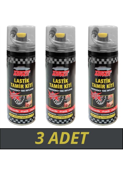 3 Adet Lastik Tamir Kiti Sprey