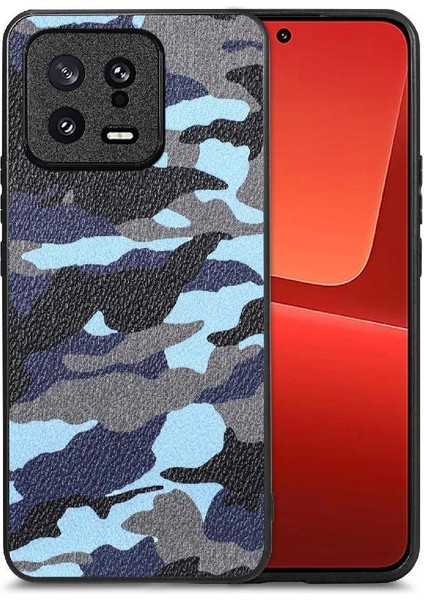 Xiaomi 13 Camo Tasarım Anti Damla Hafif Kablosuz Şarj Için Kılıf (Yurt Dışından)