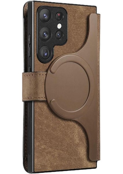 Samsung Galaxy S23 Için Flip Case Ultra Cüzdan Kart Standı Mıknatıs Koruyucu (Yurt Dışından) fiyatları
