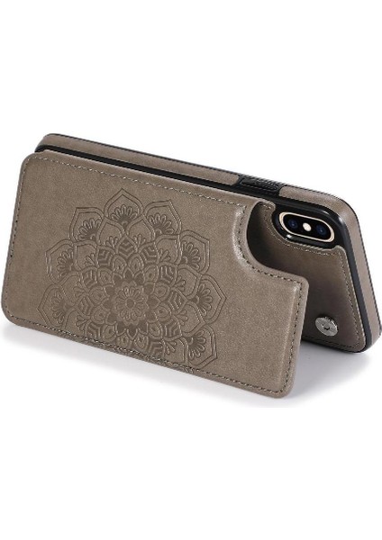 IPhone Xs Max Desen Çiçek Kabartmalı Pu Için Kart Tutucu Kılıf ile Cüzdan (Yurt Dışından) fiyatları