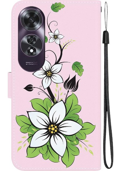 Oppo A60 4g Pu Deri Cüzdan Için Kılıf Kelebek Çiçek Boyalı Manyetik (Yurt Dışından) indirimleri