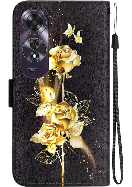 Oppo A60 4g Pu Deri Cüzdan Için Kılıf Kelebek Çiçek Boyalı Manyetik (Yurt Dışından) indirimleri