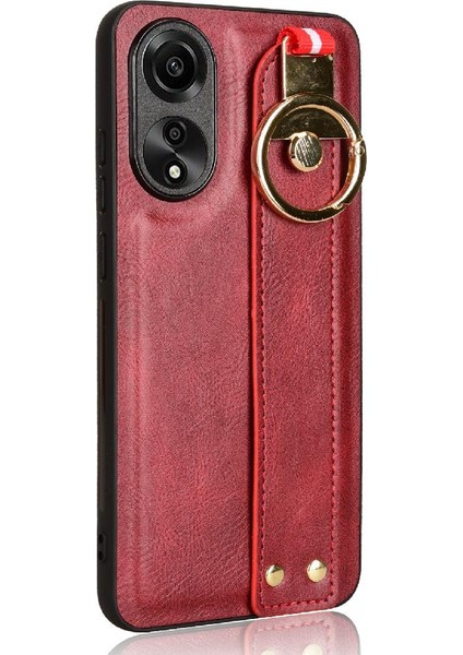 Oppo A78 4g Kolaylık Bilek Kayışı Premium Pu Deri Için Flip Case (Yurt Dışından) modelleri