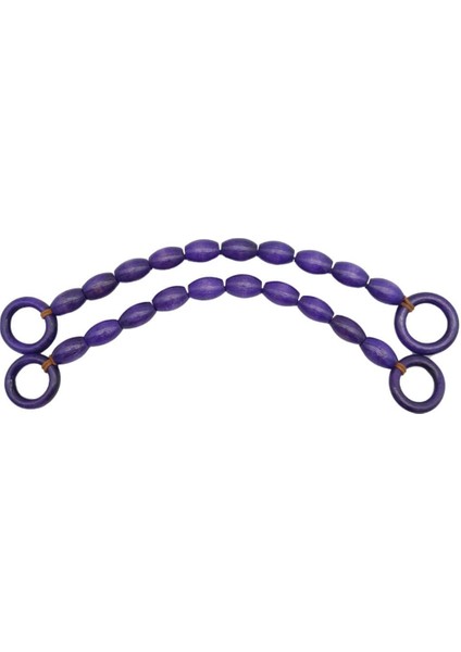 20 mm Oval Ahşap Boncuklu 40 cm Mor Renk Çanta Sapı fiyatları