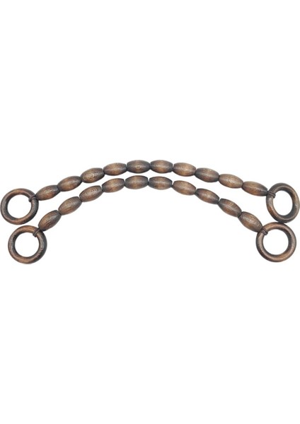 20 mm Oval Ahşap Boncuklu 40 cm Koyu Ahşap Renk Çanta Sapı fiyatları