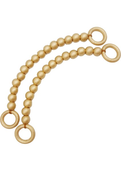 20 mm Ahşap Boncuklu 37 cm Gold Renk Çanta Sapı fiyatları
