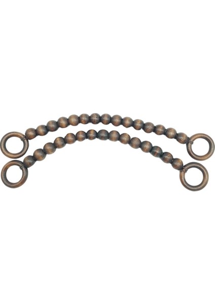 20 mm Ahşap Boncuklu 37 cm Koyu Ahşap Renk Çanta Sapı