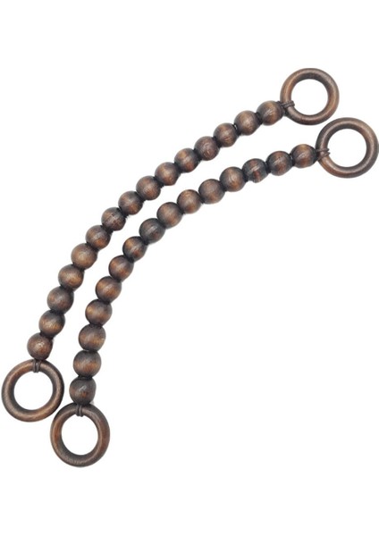 20 mm Ahşap Boncuklu 37 cm Koyu Ahşap Renk Çanta Sapı fiyatları