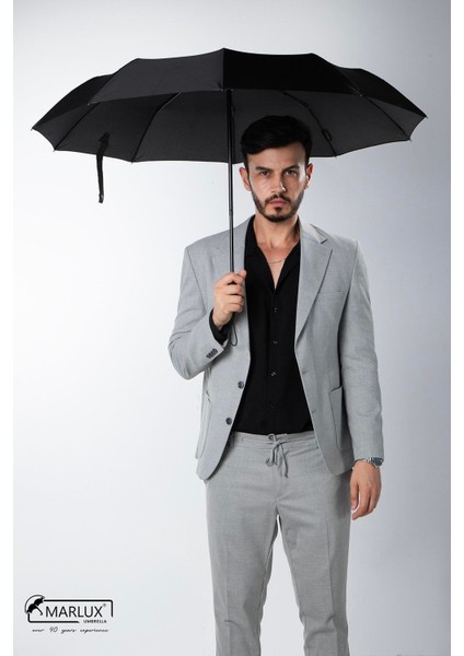 10 Telli Rüzgara Dayanıklı Kırılmaz Manuel Şemsiye M24MPR2002M