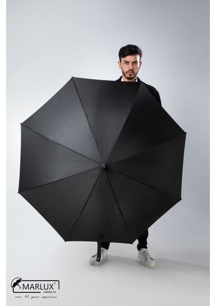 8 Fiber Telli Rüzgara Dayanıklı Otomatik Özel Tasarım Protokol Şemsiye Siyah Gri MPR2008 modelleri