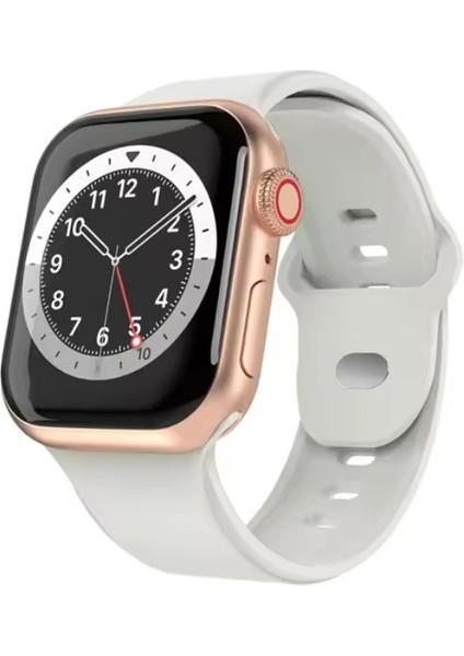T700 Android Ios Uyumlu Çağrı Özellikli Akıllı Saat Gold Kasa Beyaz Kordon