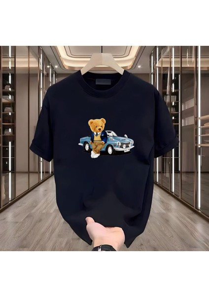 Carbearx Baskılı Siyah Erkek Tshirt