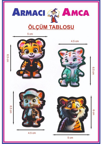 Ütü Ile Yapışan 4 Adet Örme Kumaş Arma Yırtık Kapatıcı Pratik Yama Tekstil Patch Sevimli Renkli Dostlar fiyatları