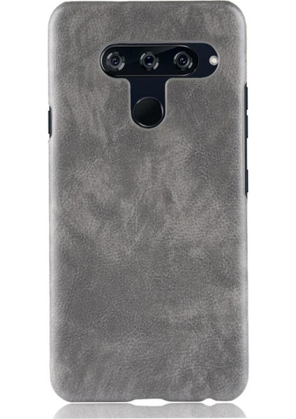 Lg V40 Thinq Anti Scratch Retro Lychee Desen Koruyucu Için Retro Kılıf (Yurt Dışından)
