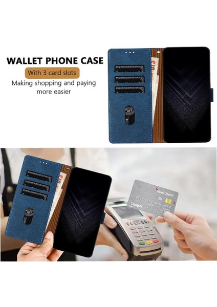 Realme 12 Artı Kart Yuvaları Için Kılıf Kapak Manyetik Kapatma Pu Deri (Yurt Dışından)