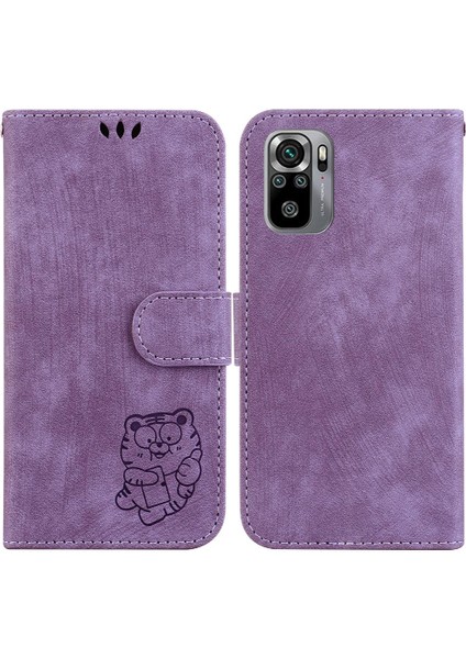 Xiaomi Poco Case Kabartmalı Sevimli Kaplan Flip Folio Tutucu Kapak Kılıf (Yurt Dışından)