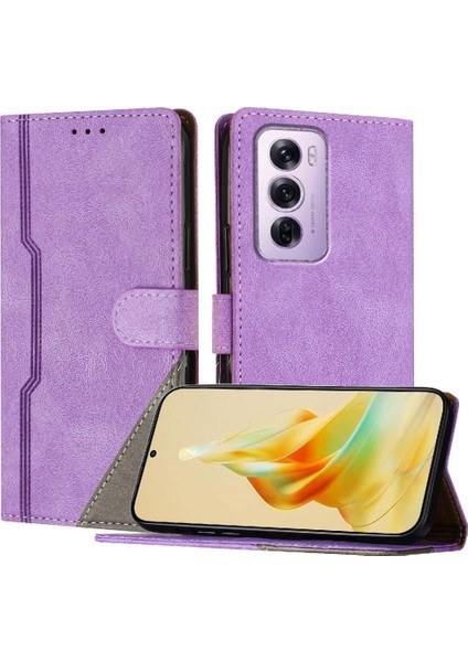 Oppo Için Kılıf Oppo 12 Pro 5g Manyetik Kapatma Kart Yuvaları Kapak Pu Deri (Yurt Dışından)