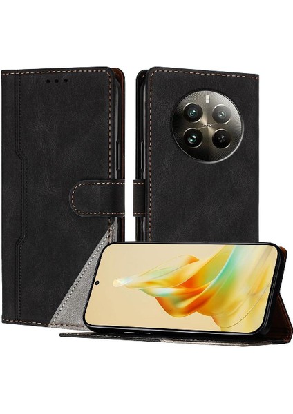 Realme 12 Pro Artı Cüzdan Kart Yuvaları Için Kılıf Kapak Pu Deri Manyetik (Yurt Dışından)