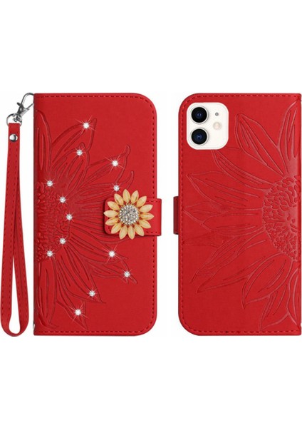 Iphone 12 Için Kılıf Mini Telefon Kılıfı Kart Tutucu Darbeye Tpu Kabuk Pu (Yurt Dışından)