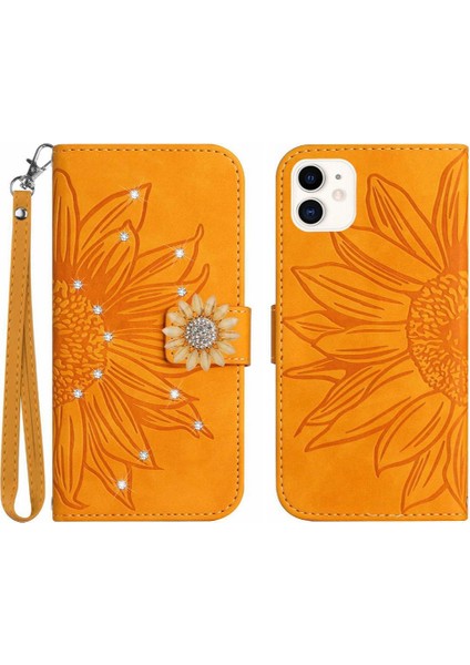Iphone 12 Için Kılıf Mini Telefon Kılıfı Kart Tutucu Darbeye Tpu Kabuk Pu (Yurt Dışından)