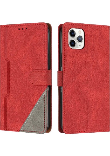 Iphone 11 Için Kılıf Pro Max Kart Yuvaları Kapak Handy Standı Cüzdan Manyetik Pu (Yurt Dışından)
