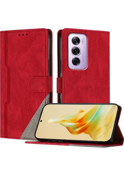 Oppo Için Kılıf Oppo 12 Pro 5g Manyetik Kapatma Kart Yuvaları Kapak Pu Deri (Yurt Dışından)