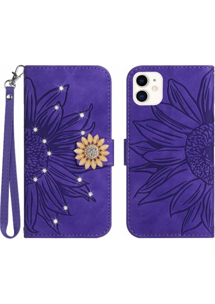 Iphone 12 Için Kılıf Mini Telefon Kılıfı Kart Tutucu Darbeye Tpu Kabuk Pu (Yurt Dışından)