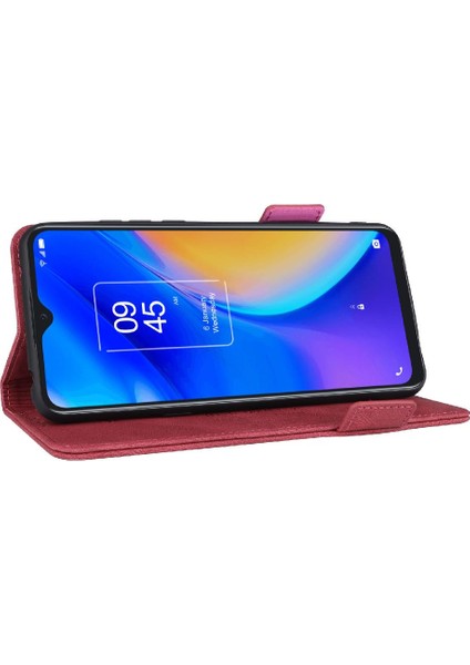 Tcl 20SE Kart Ekleme Deri Için Kılıf Folio Flip Case Tam Koruma (Yurt Dışından)