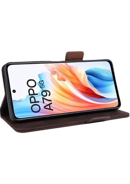 Gx Shop Kart Tutucu Kickstand Tam ile Oppo A79 5g Koruyucu Kapak Için Kılıf (Yurt Dışından)